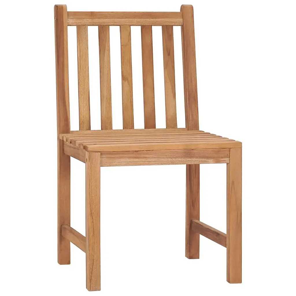 4-Piece Solid Teak Wood Outdoor Garden Chair Set