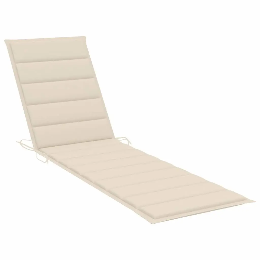 Teak Wood Sun Lounger Daybed Set with Adjustable Backrest