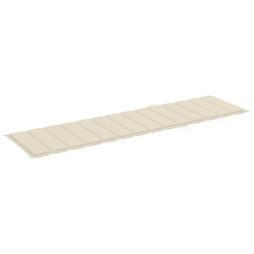 Teak Wood Sun Lounger Daybed Set with Adjustable Backrest
