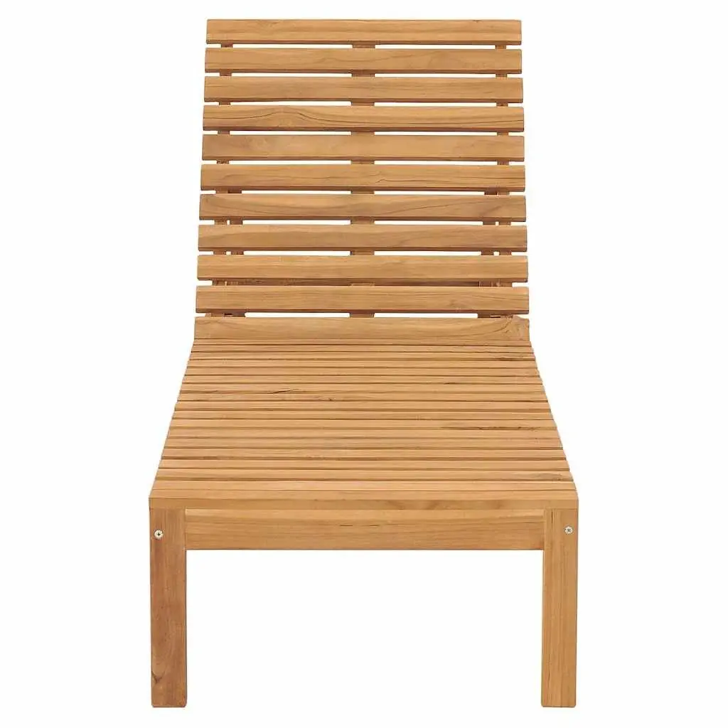 Adjustable Backrest Sun Lounger Set in Solid Teak