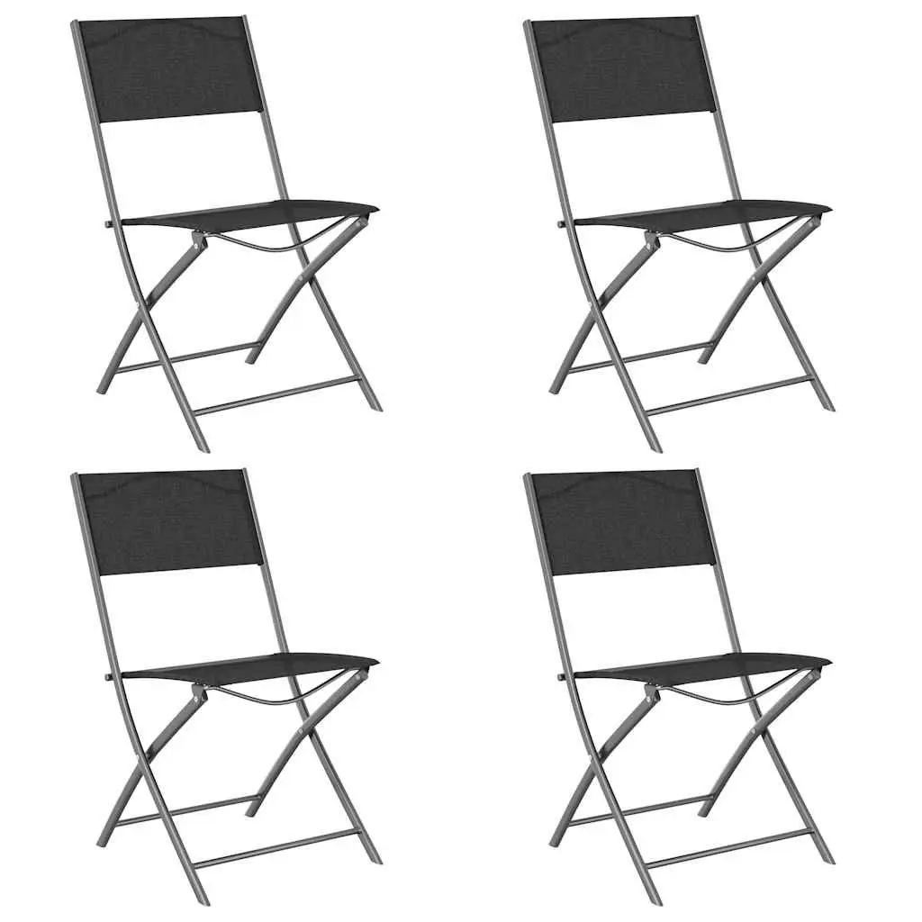 5-Piece Outdoor Dining Set with Folding Chairs