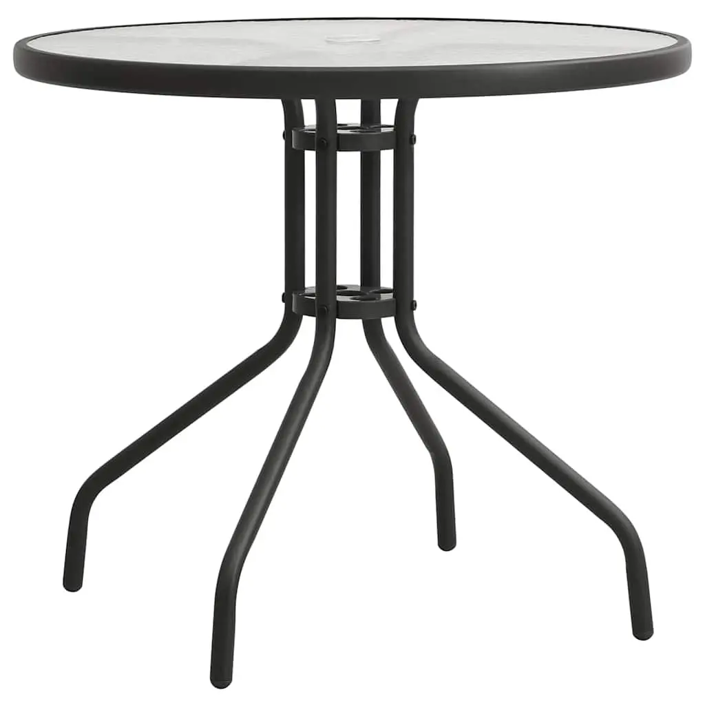 5 Piece Anthracite Outdoor Dining Set with Steel Frame