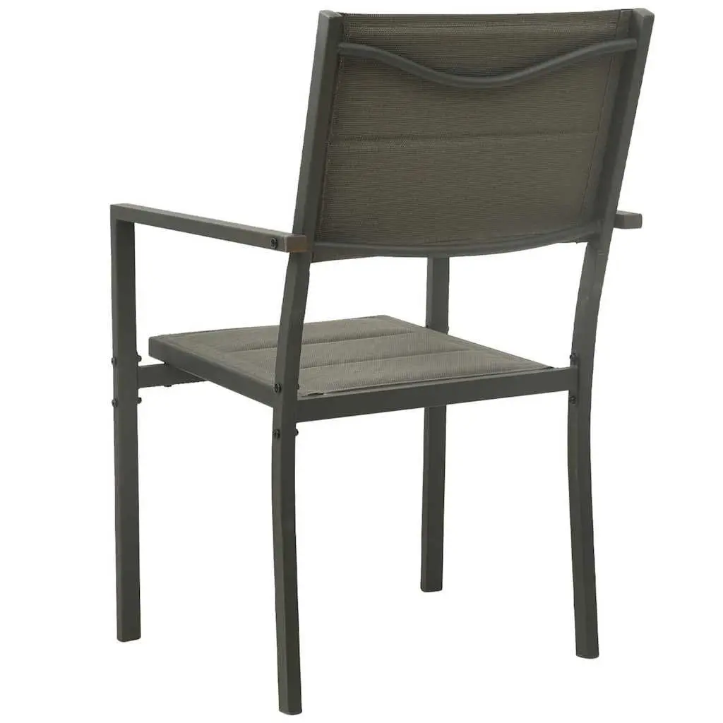5-Piece Steel Frame Outdoor Dining Set in Anthracite
