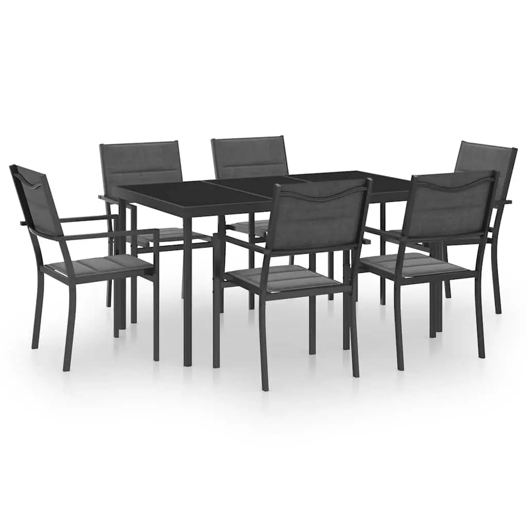 7-Piece Anthracite Outdoor Dining Set