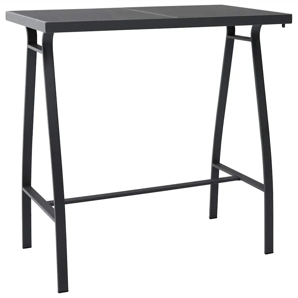 5 Piece Black Garden Bar Set for Outdoor Dining