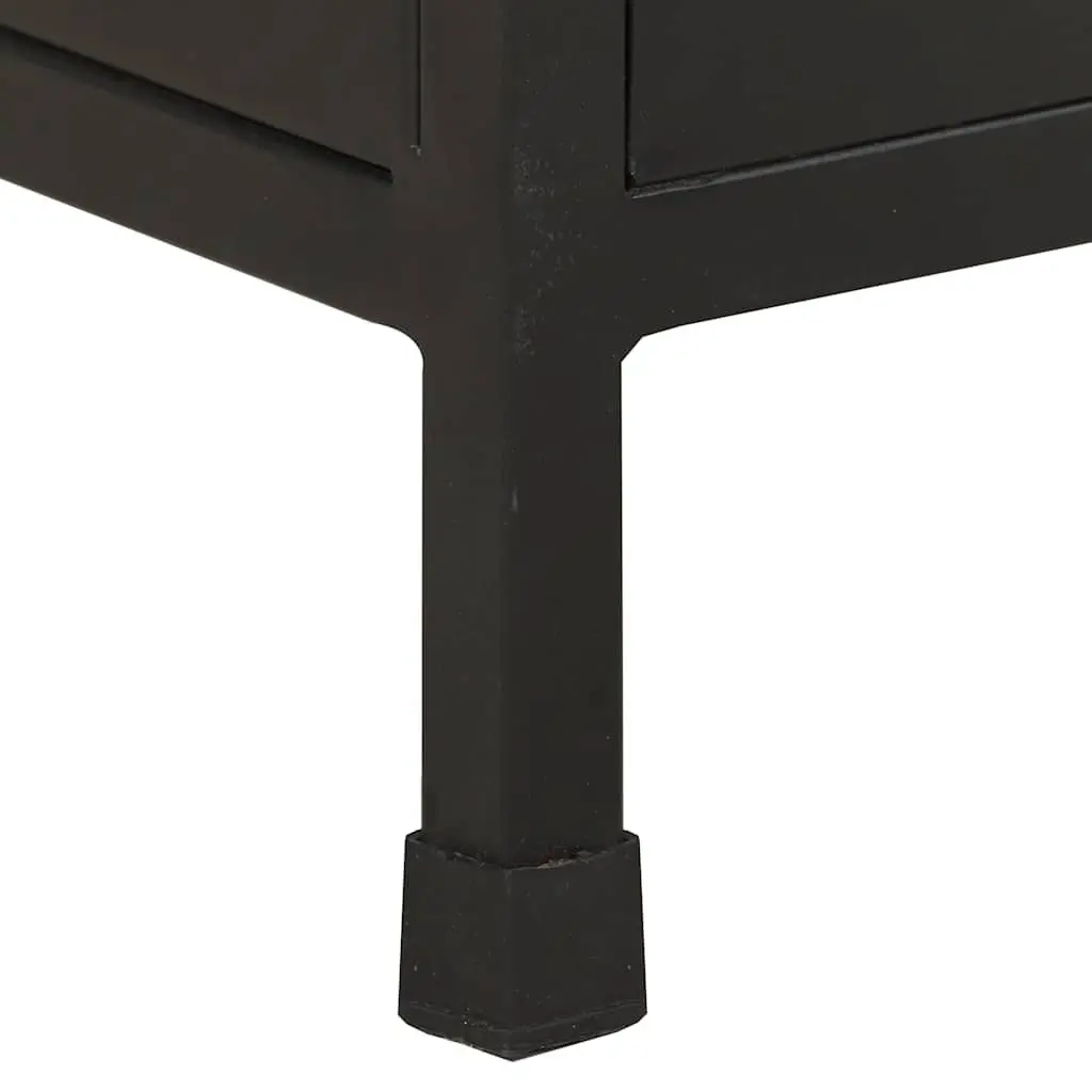 Sideboard Rough Mango Wood 3 Drawers 2 Doors Brown