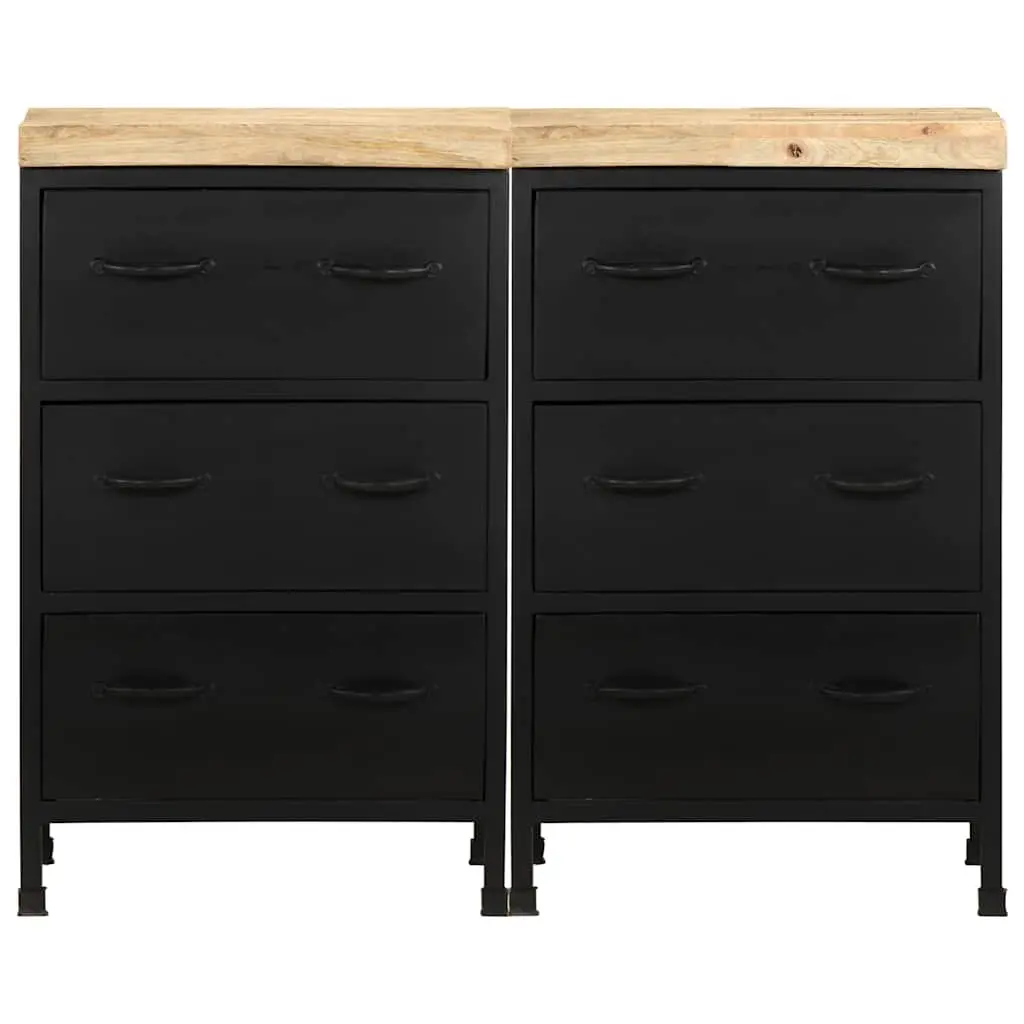 Brown Sideboard with 6 Drawers for Storage