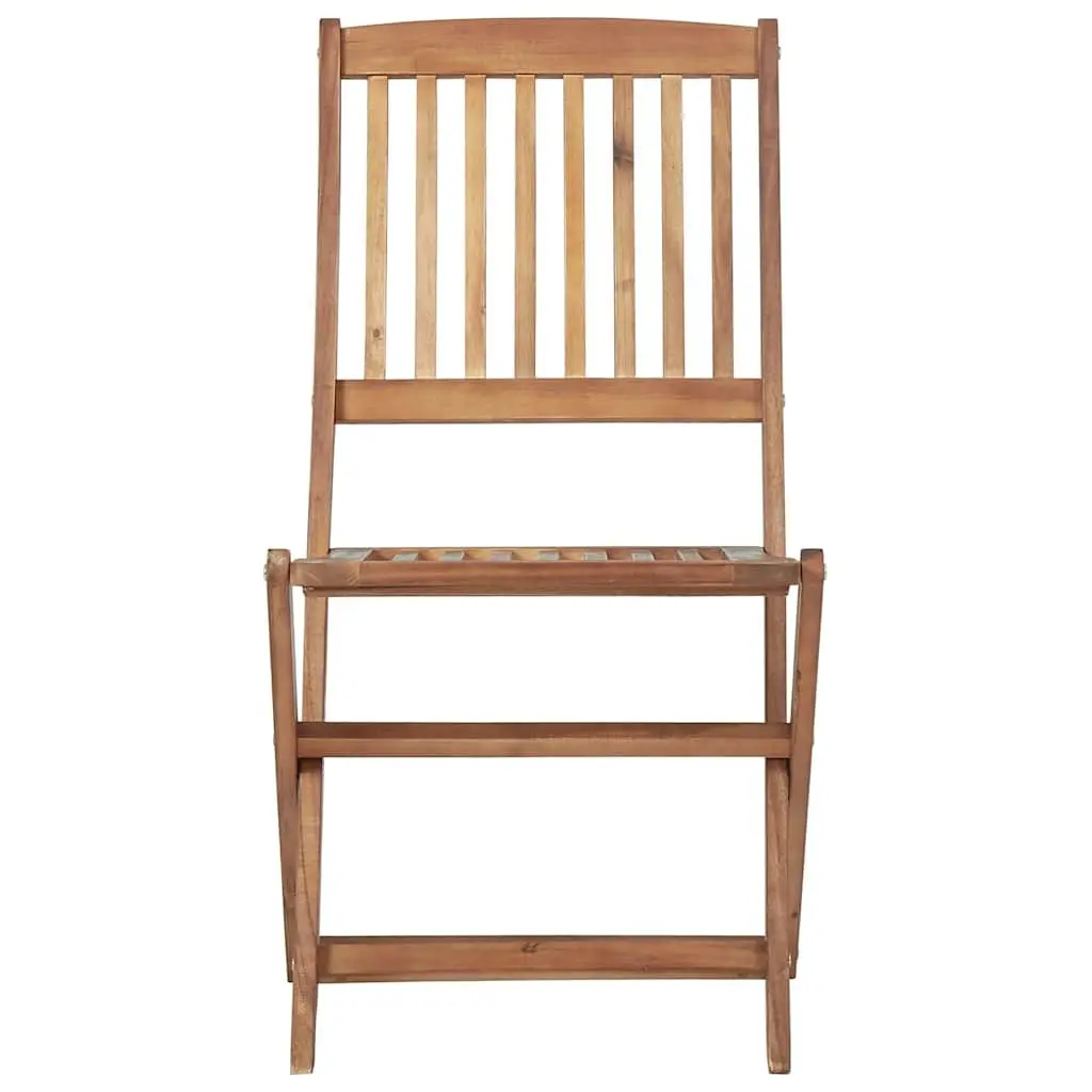 Folding Garden Chairs 8 pcs with Cushions