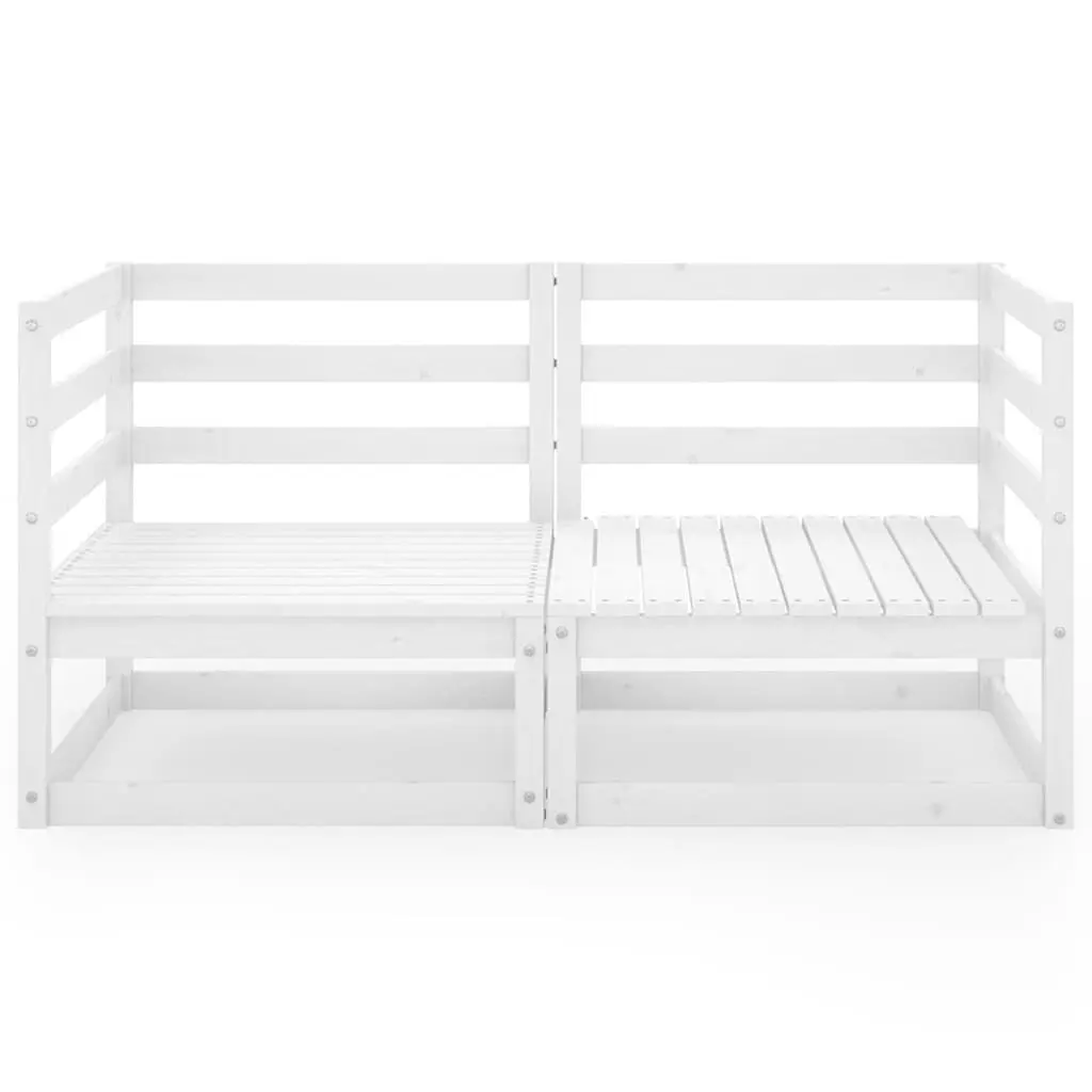 Solid Wood Modular Lounge 2-Seater Sofa for Outdoors