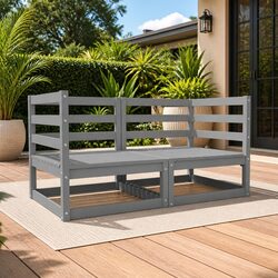 Sturdy 2-Seater Outdoor Sofa for Garden Spaces