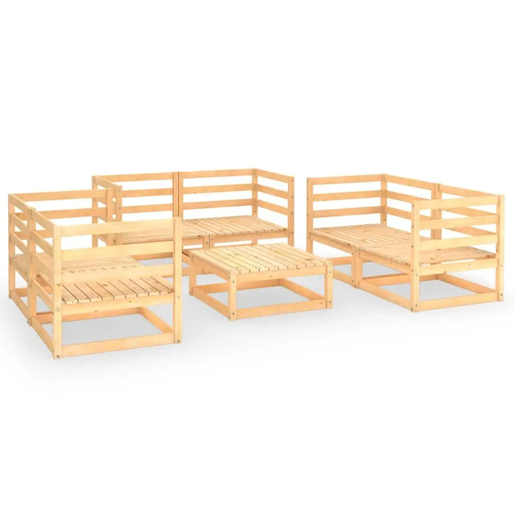 7 Piece Modular Lounge Set for Outdoor Relaxation