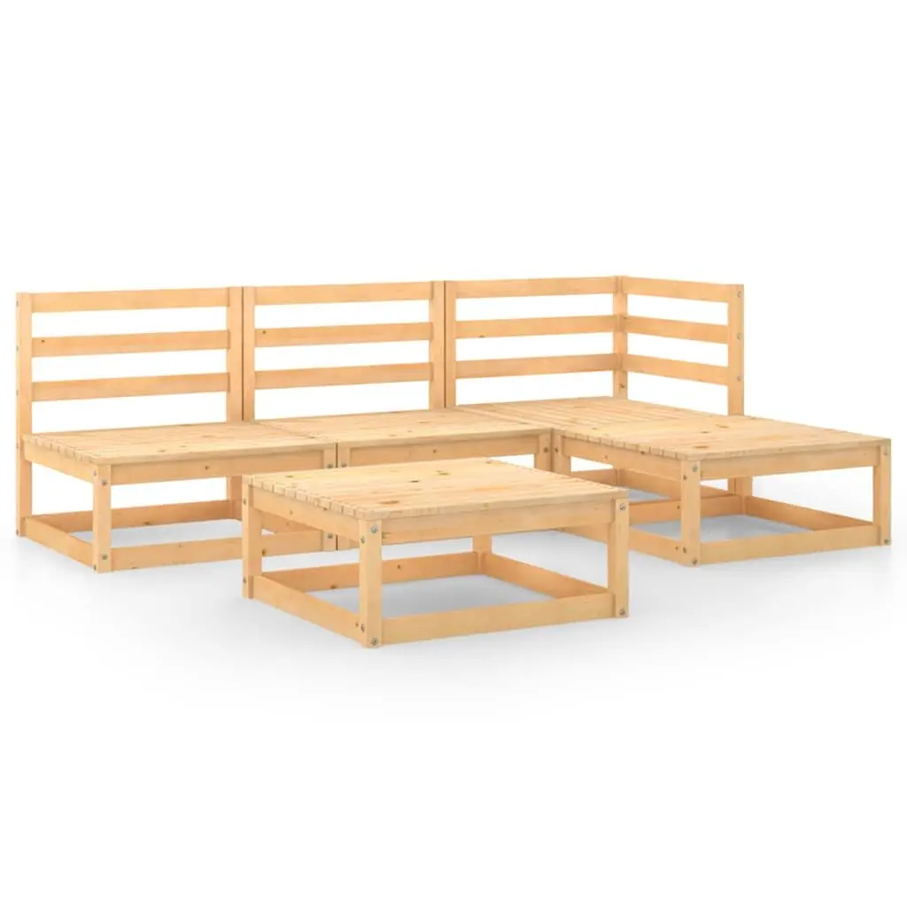 5-Piece Modular Garden Lounge Set for Outdoor Relaxation