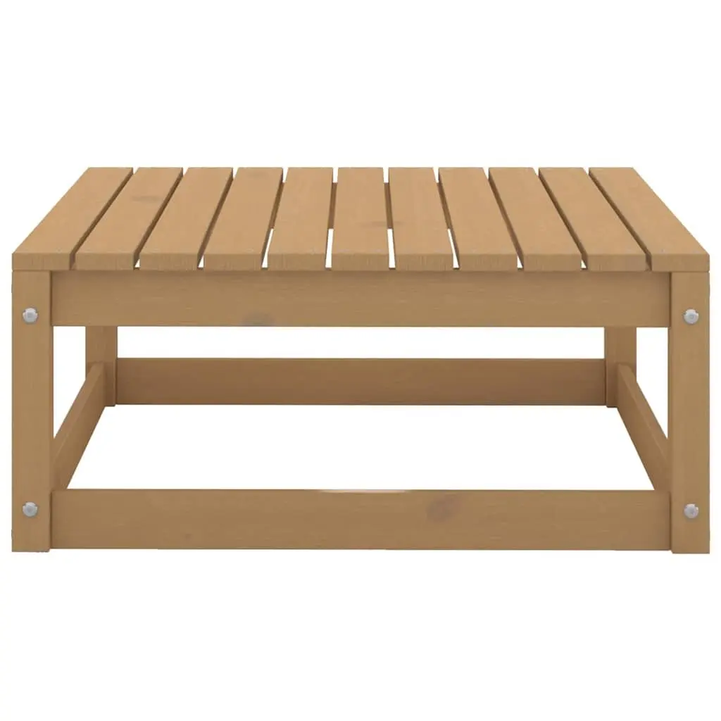 7 Piece Garden Lounge Set Solid Pinewood Outdoor Furniture Brown Pallet Design