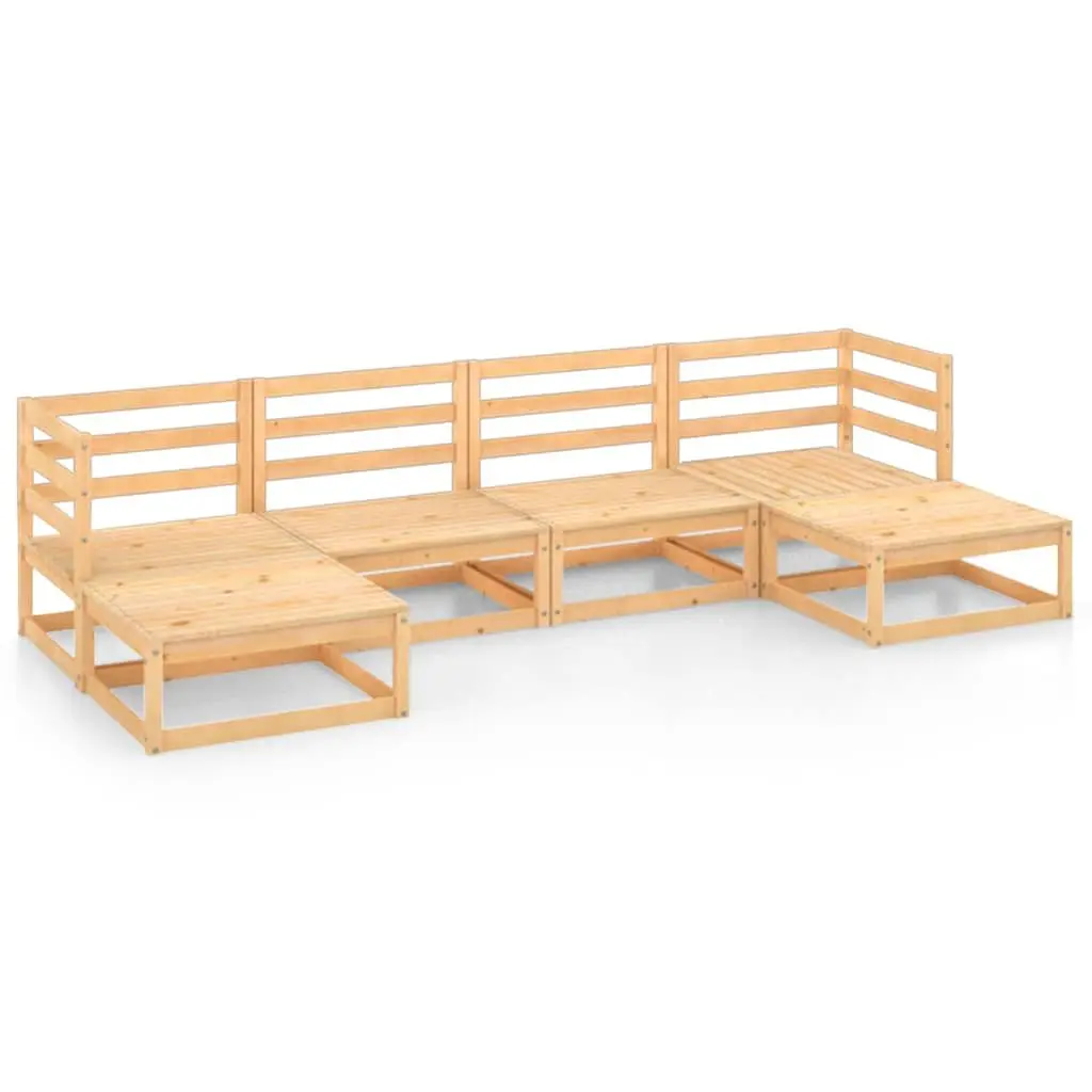 Brown Modular Lounge Set for Outdoor Spaces