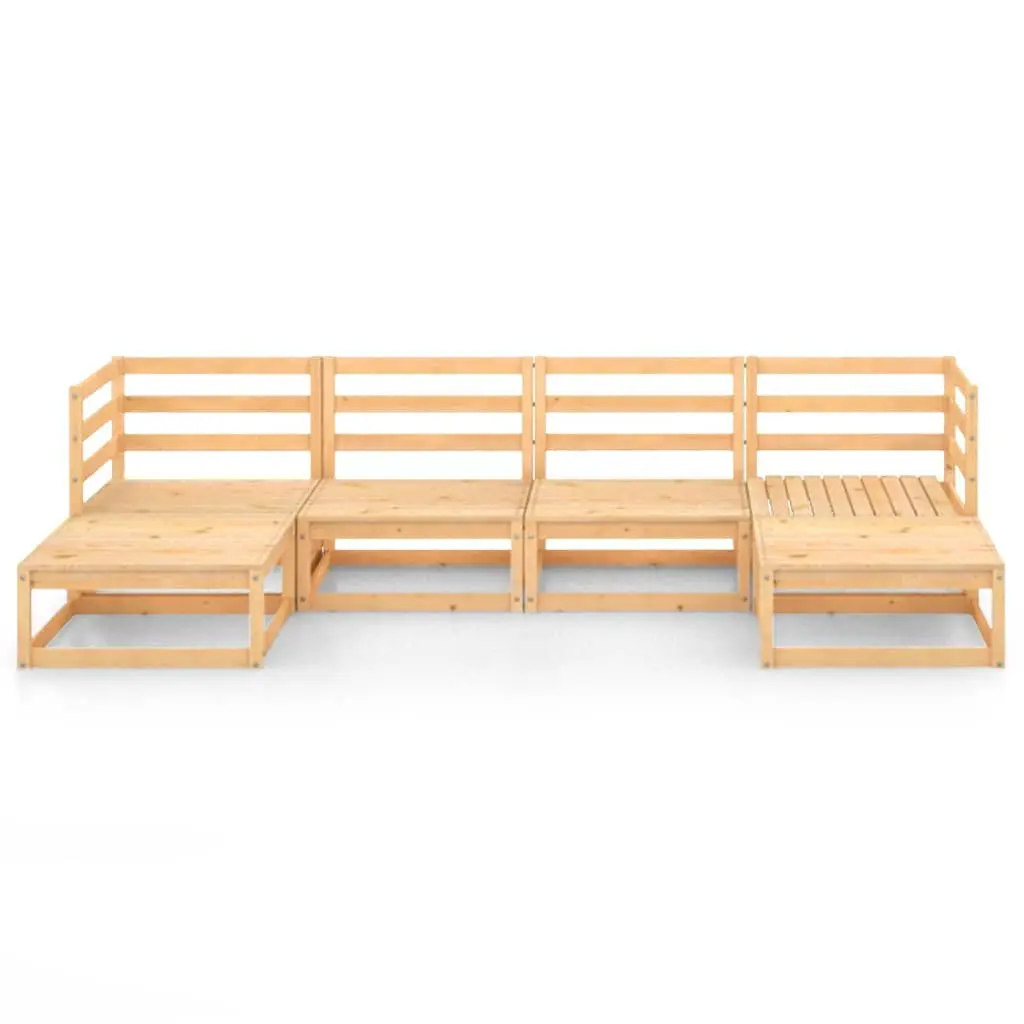 Brown Modular Lounge Set for Outdoor Spaces