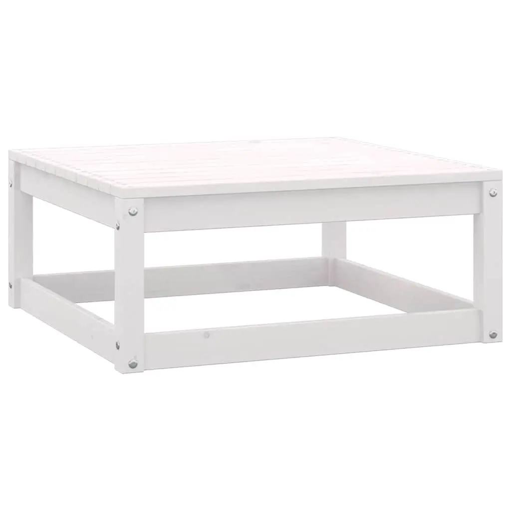 Garden Footstools with Cushions 2 pcs Solid Wood Pine Outdoor Seating Relax