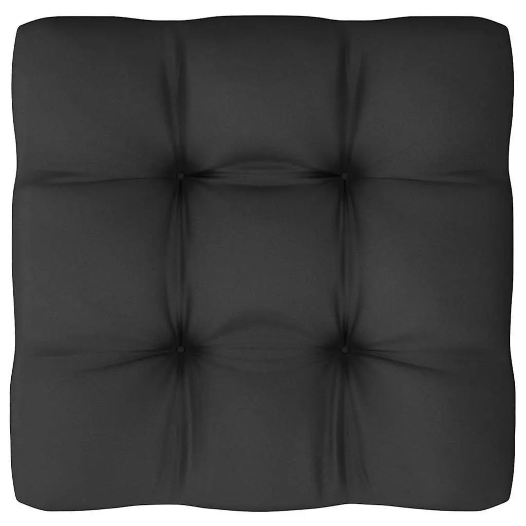 Garden Lounge Set 4 Piece Outdoor Furniture with Cushions Black Modular