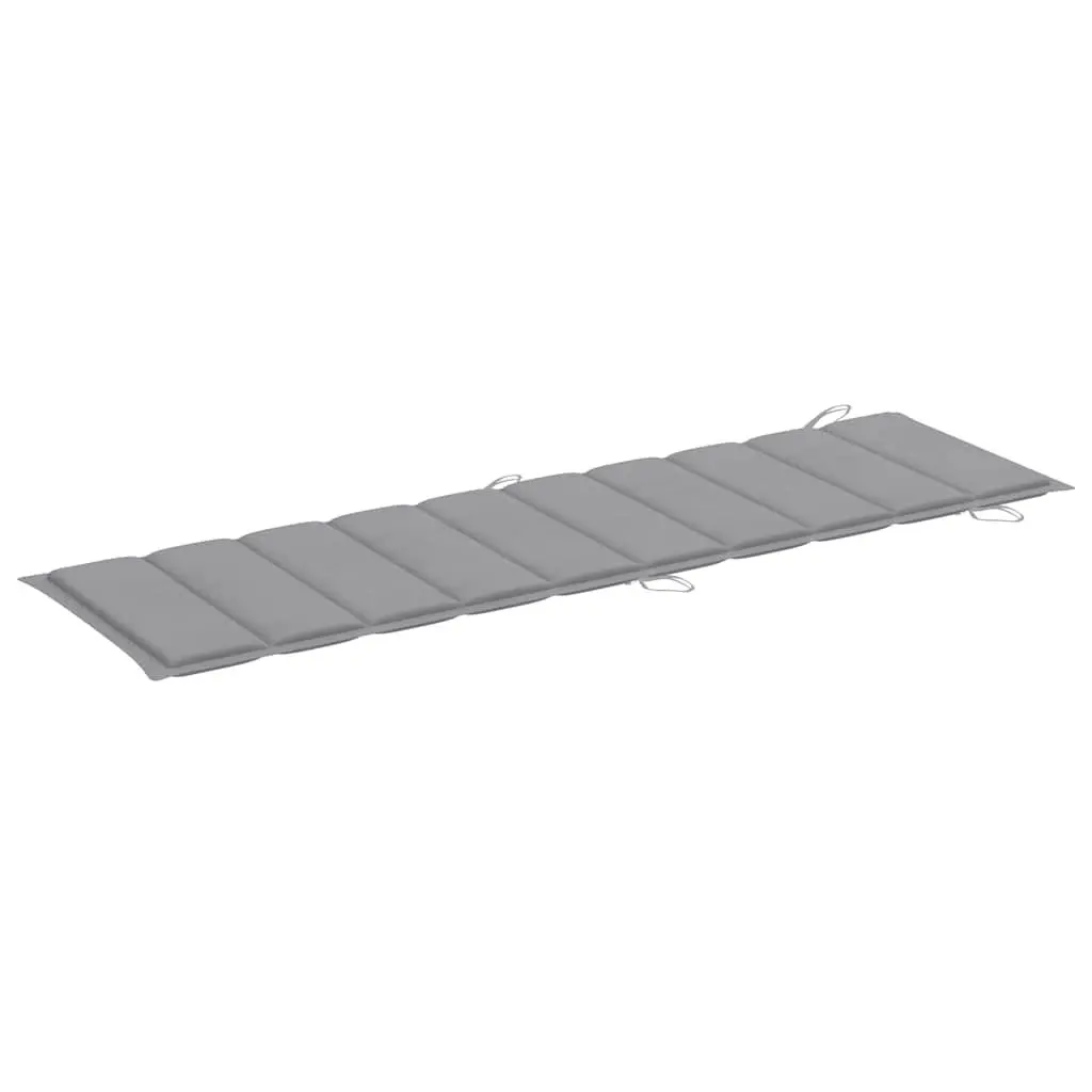 Wooden Sun Lounger Set with Table and Cushions