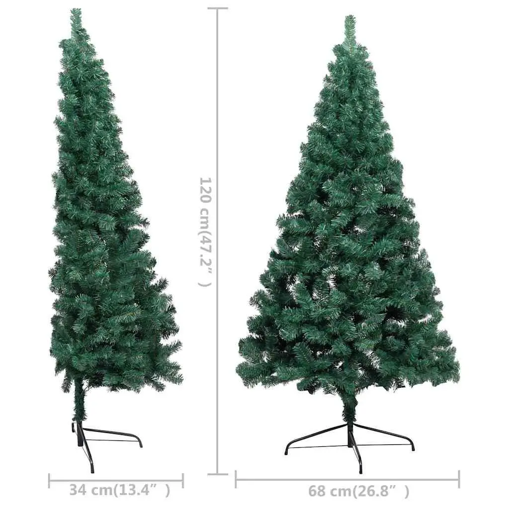 Artificial Half Christmas Tree PVC 120cm Green