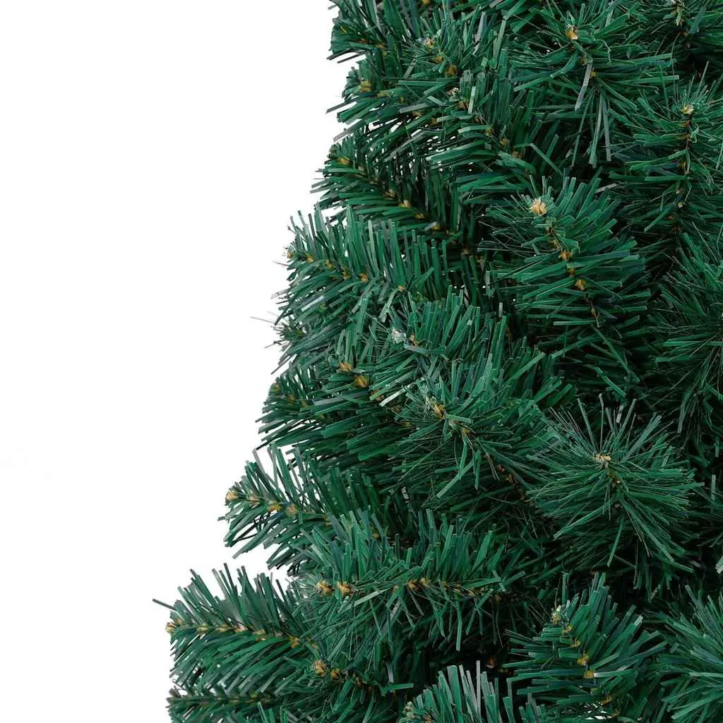 Pre-lit Half Christmas Tree with LED Lights 180cm