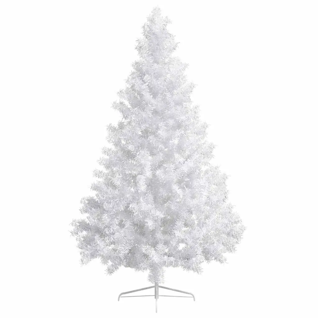 Pre-lit LED Half Christmas Tree 180cm White