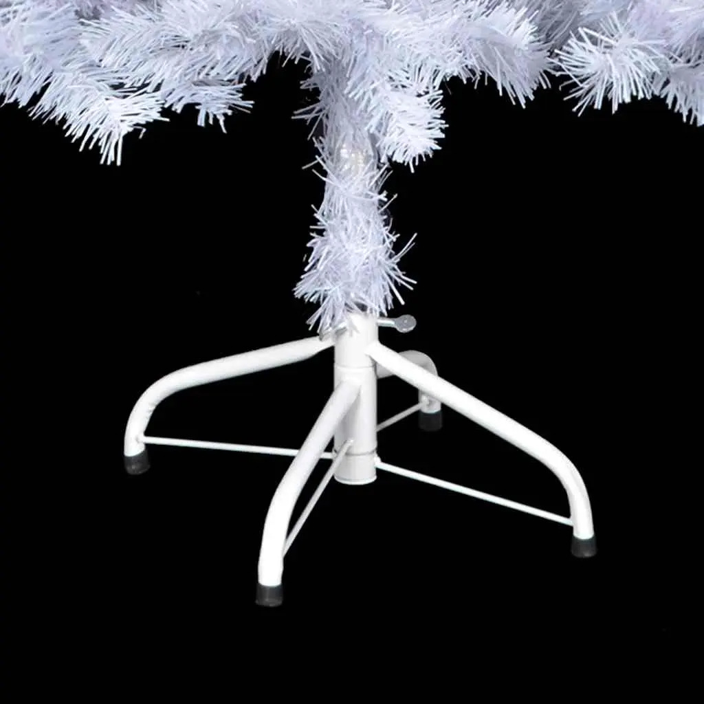 White Pre-lit Artificial Christmas Tree 150cm 380 Branches Holiday Decor Stand