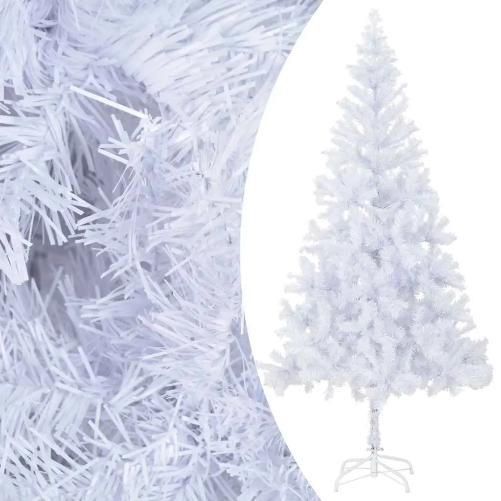 210cm White Pre-lit Christmas Tree with 910 Branch Tips