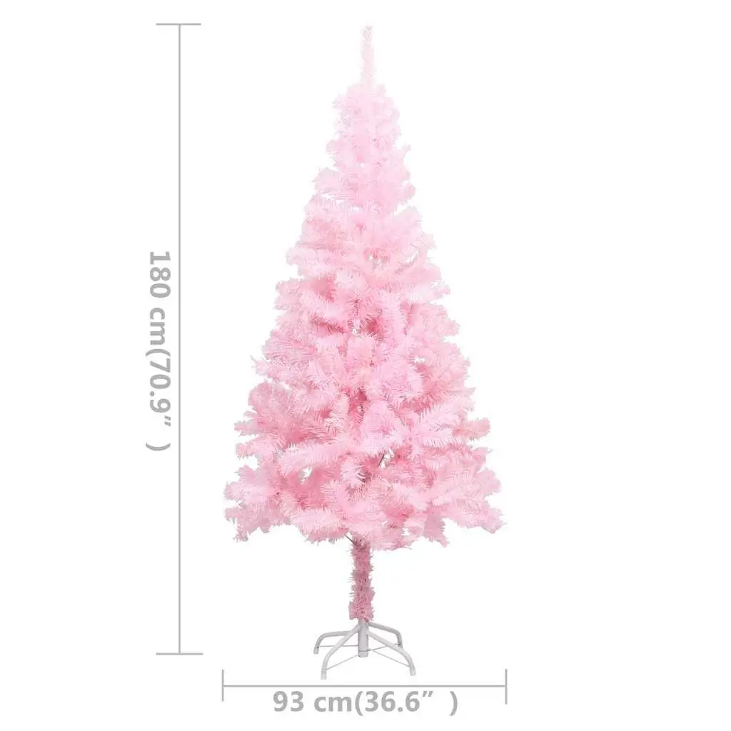 Artificial Christmas Tree PVC 180cm Pink