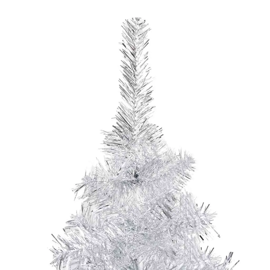 Pre-lit Silver Christmas Tree 150 cm with LED Lights