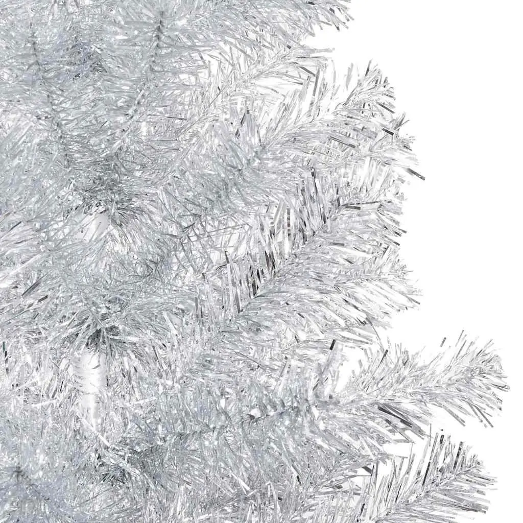 240cm Silver Artificial Pre-lit Christmas Tree with LED