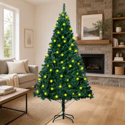 150cm Green Artificial Christmas Tree with Thick Branches