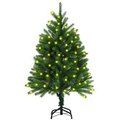 120cm Green Artificial Christmas Tree with Pre-lit LED