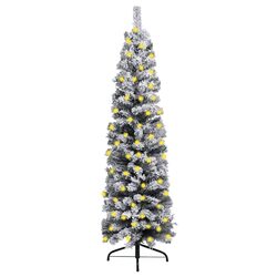 Stunning Slim Pre-lit Artificial Christmas Tree 150cm