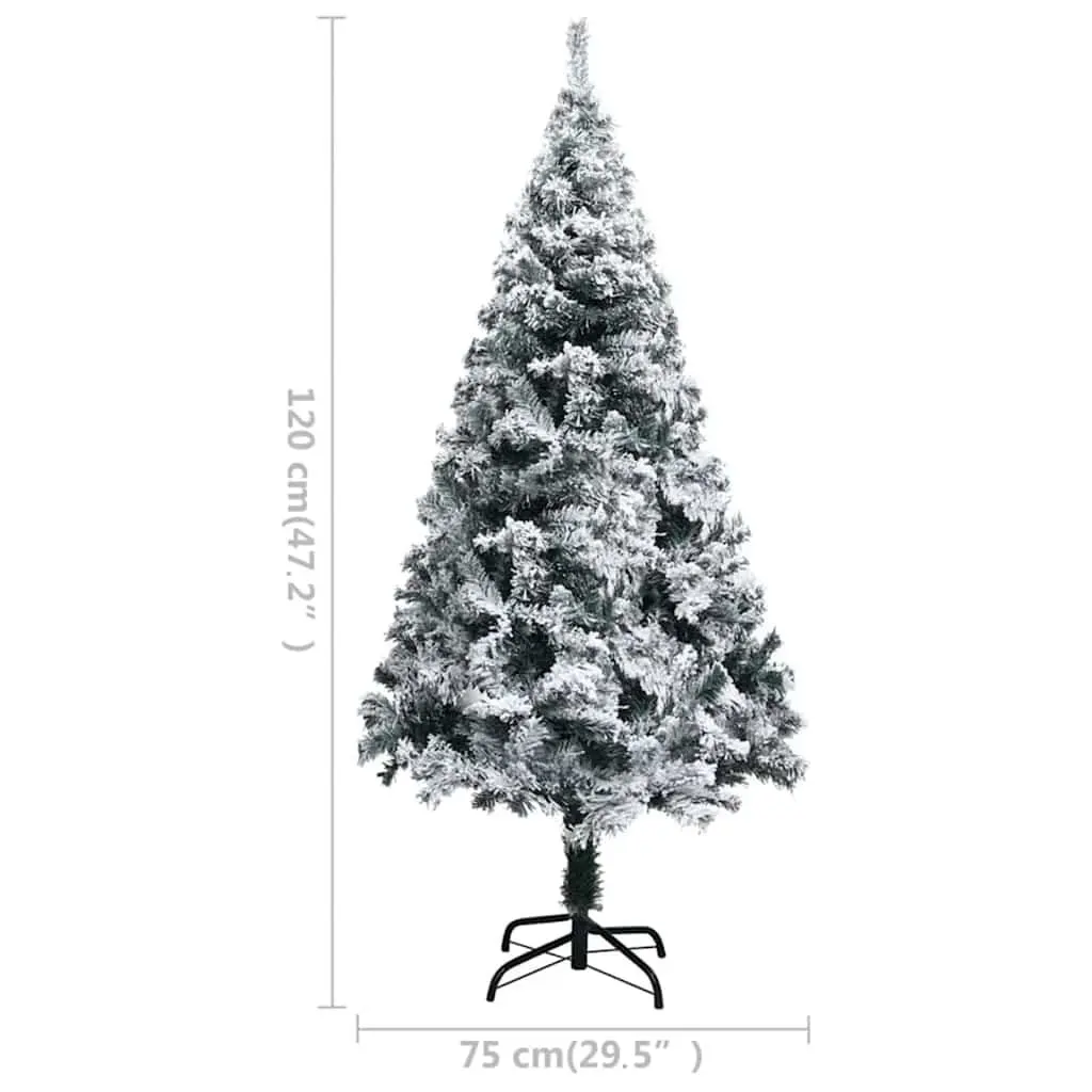 Flocked Snow Artificial Christmas Tree 120cm