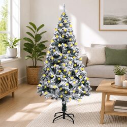 Premium Flocked Snow Artificial Christmas Tree 180cm