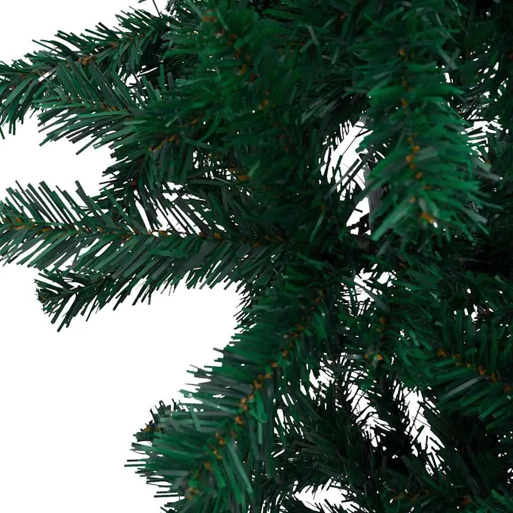 Upside-Down Artificial Pre-Lit Christmas Tree Green 180cm Holiday Seasonal Decor