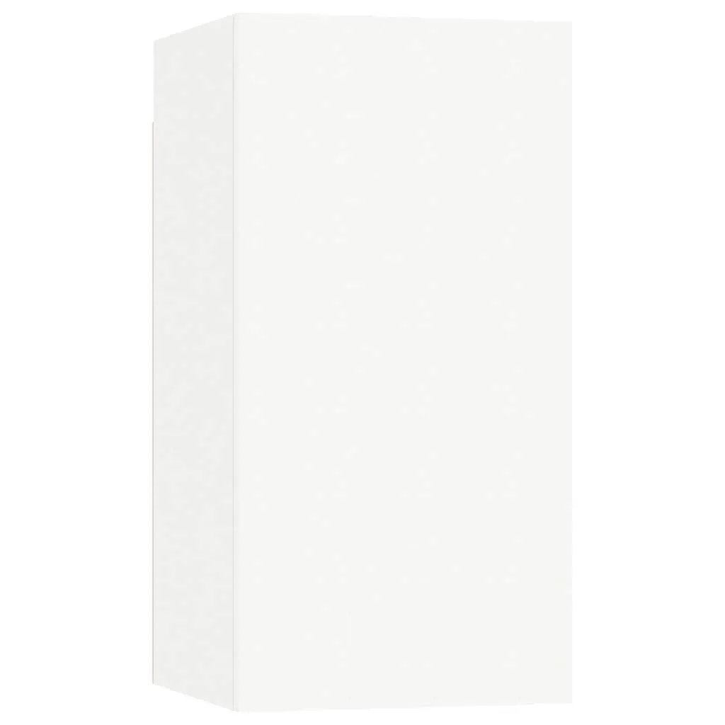 TV Cabinet Set Engineered Wood 4 Piece White