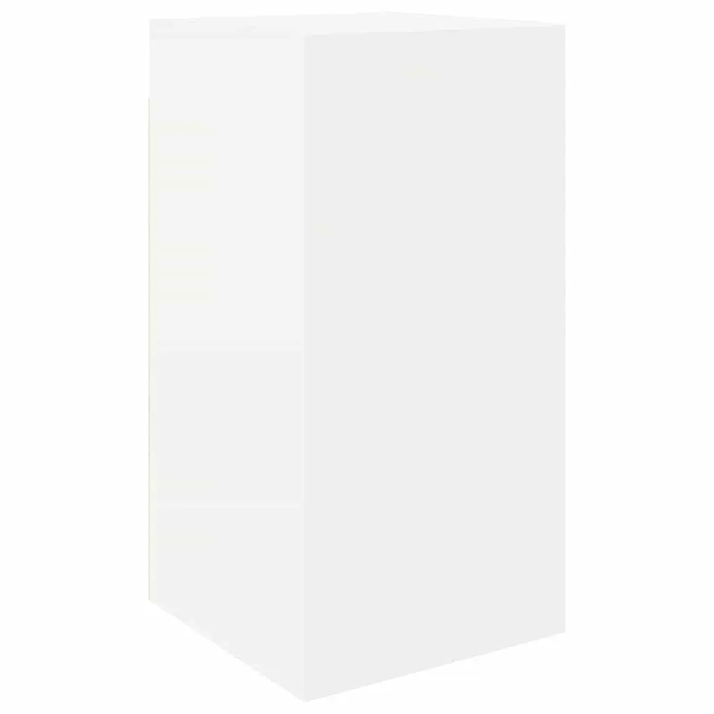 TV Cabinet Set 6 Piece Engineered Wood Wall Mounted Storage Unit White
