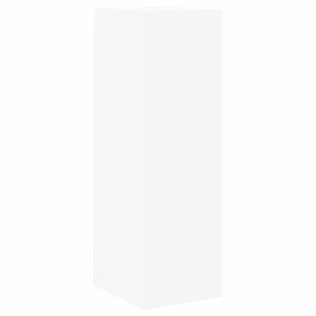 Wall-Mounted TV Cabinet Set 6 Piece White Storage Unit Living Room Furniture
