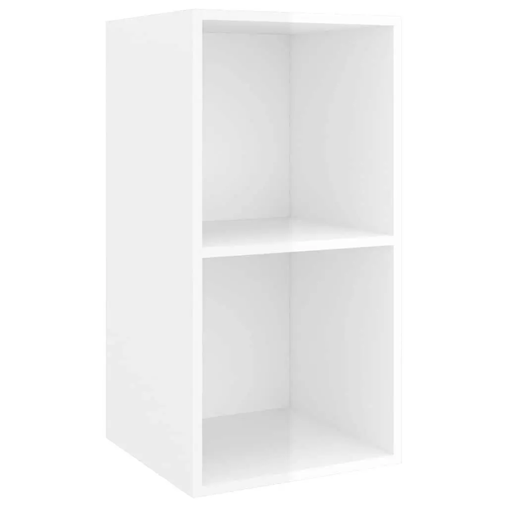 High Gloss White 3 Piece Wall Mounted TV Cabinet Set