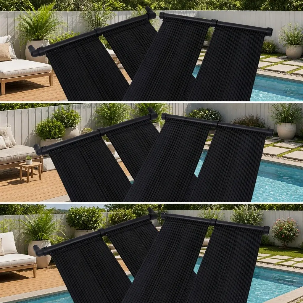 Solar Pool Heater Panel Set 6pcs 80x310cm