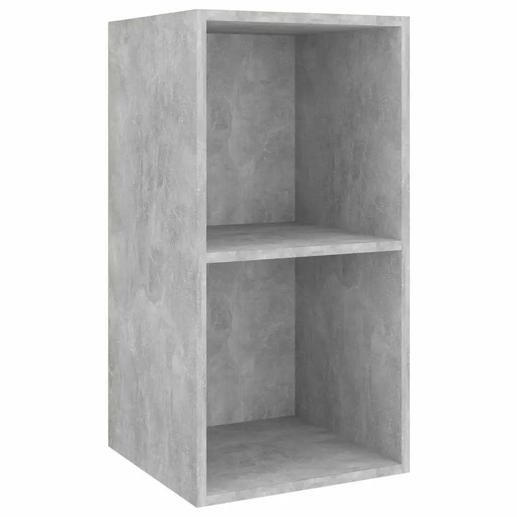 4 Piece Wall Mounted TV Cabinet Set in Grey