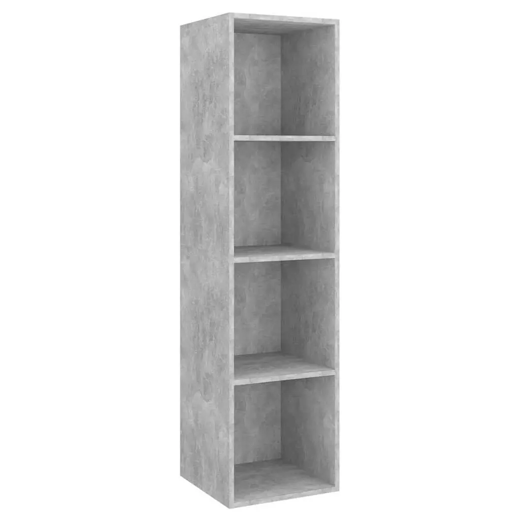 Grey Wall Mounted 4 Piece TV Cabinet Set