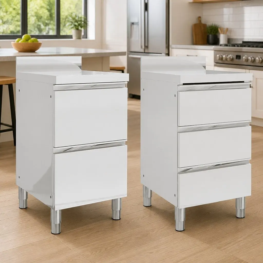 Stainless Steel Commercial Kitchen Storage Cabinet 50x60x96 cm