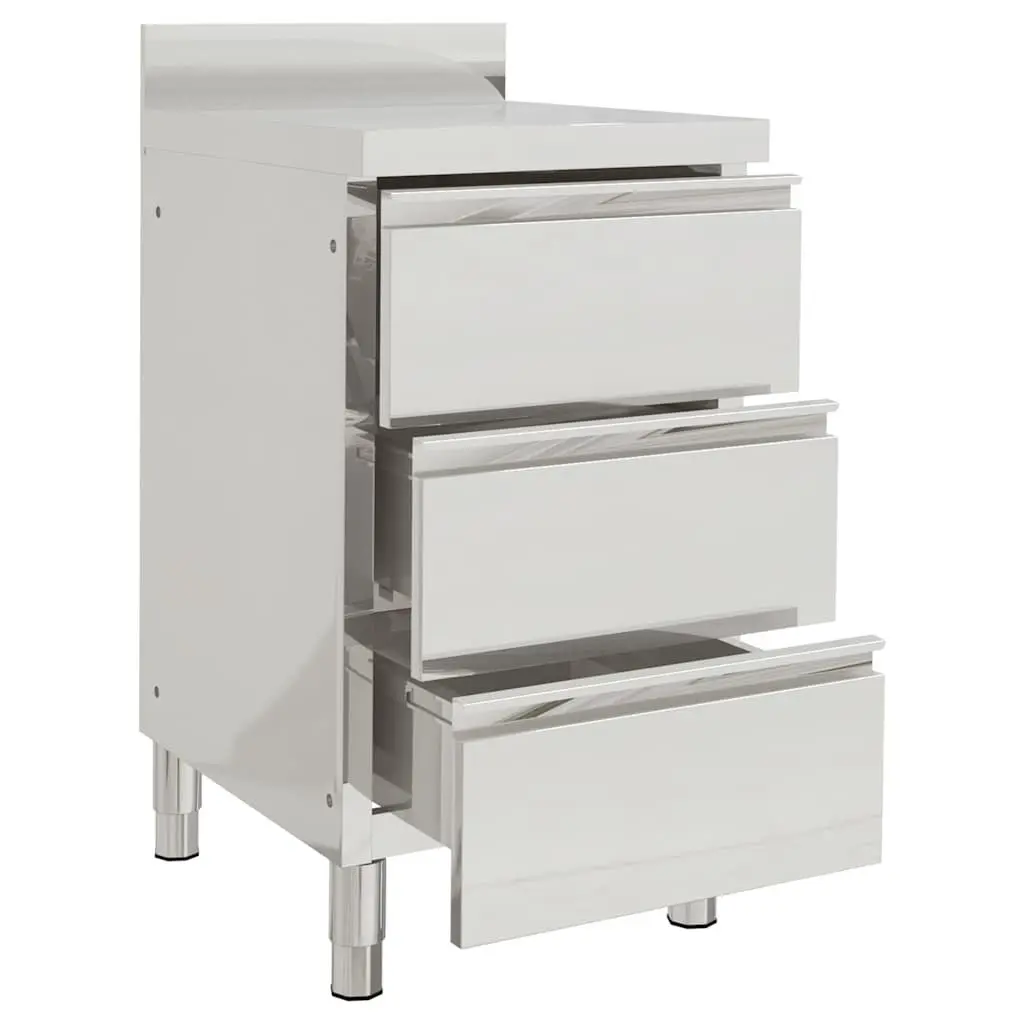 Stainless Steel Commercial Kitchen Storage Cabinet 50x60x96 cm