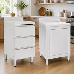 Stainless Steel Commercial Kitchen Storage Cabinet Set