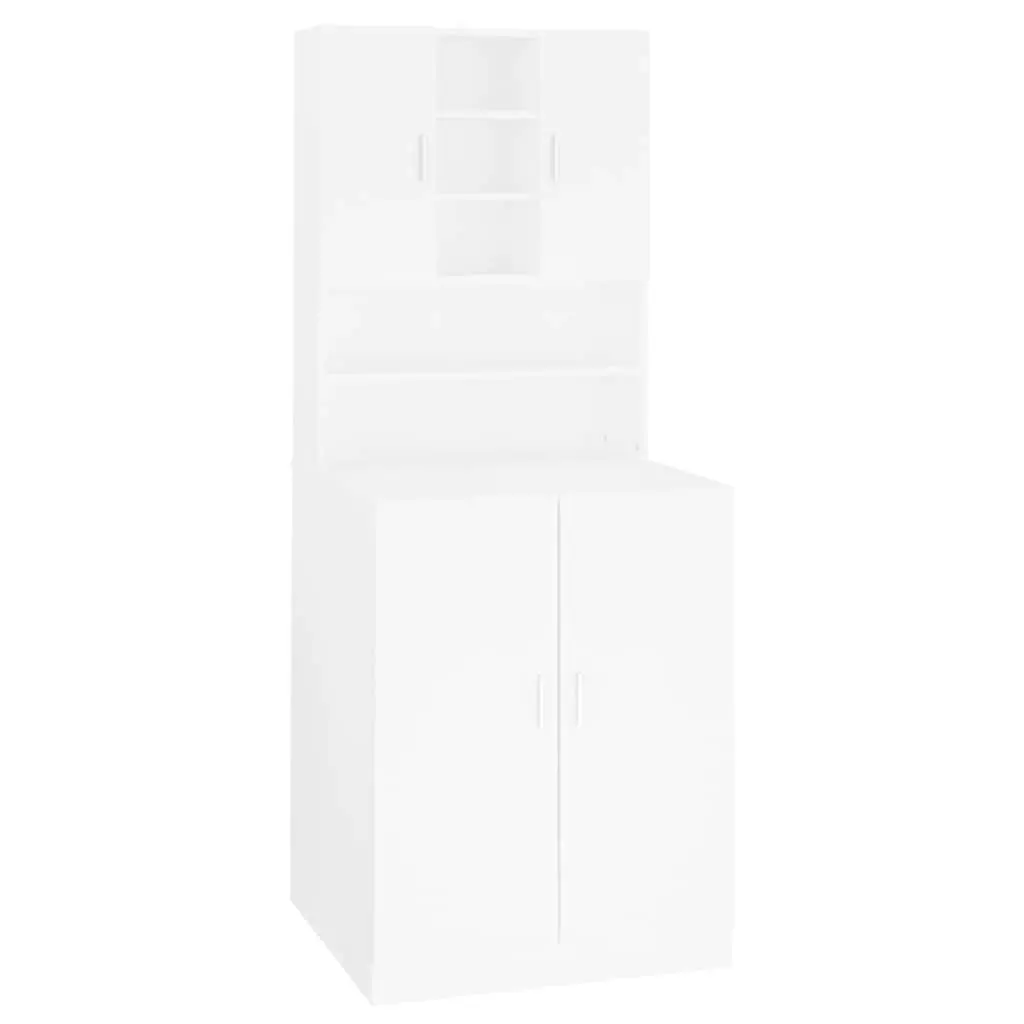 White Washing Machine Cabinet for Storage
