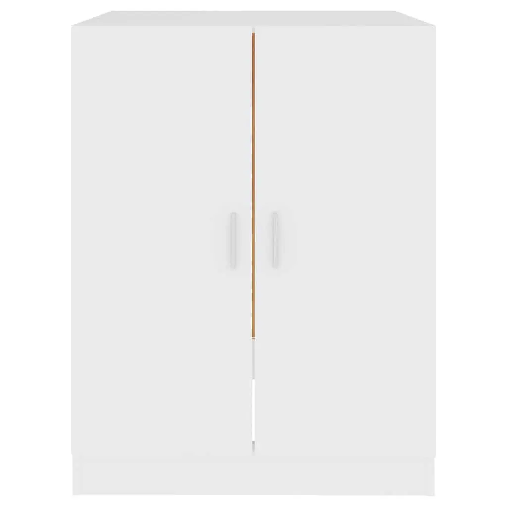 White Washing Machine Cabinet for Storage