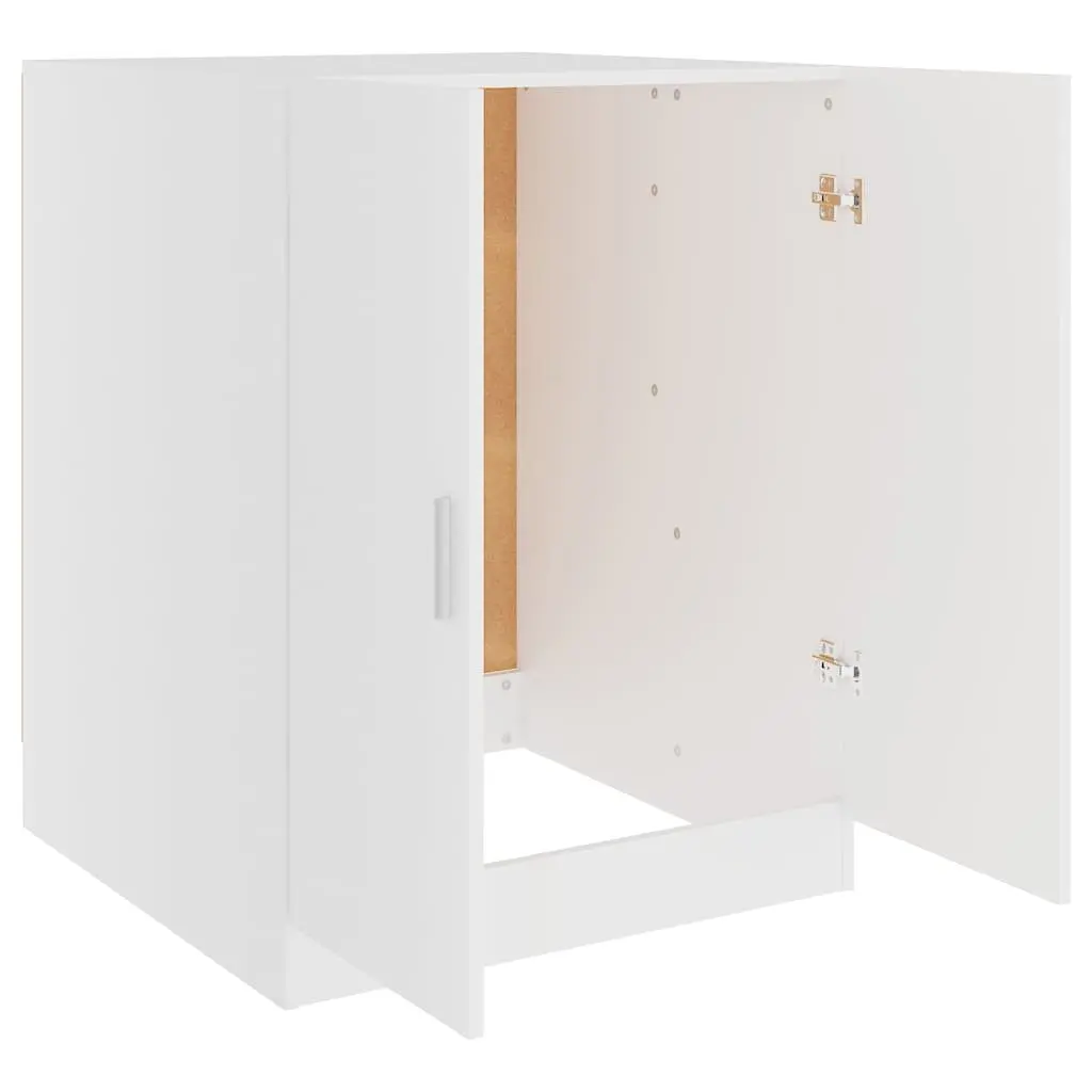 White Washing Machine Cabinet for Storage