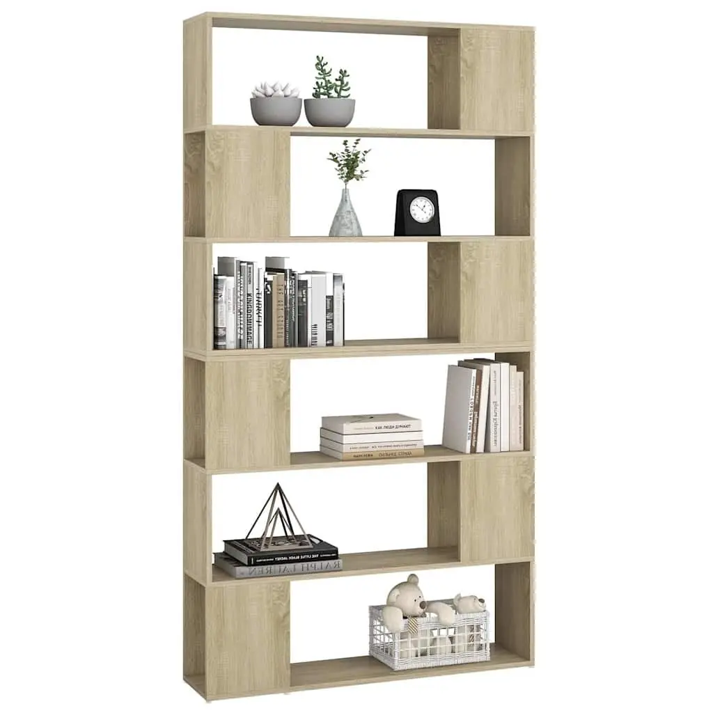 Book Cabinet Room Divider Shelving Unit Storage Organizer Brown Standing
